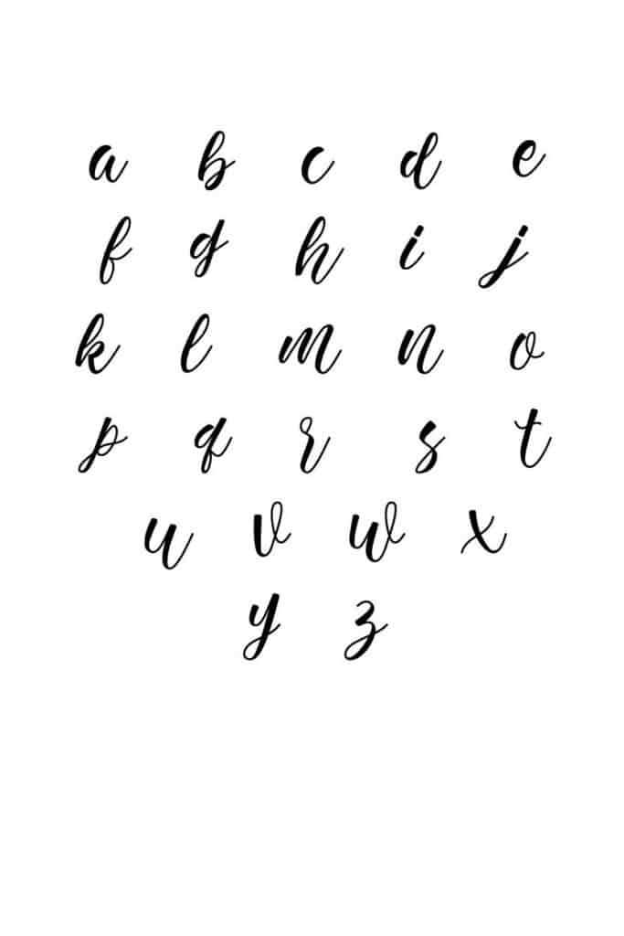 free printable lowercase letters