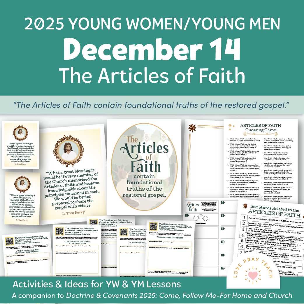 articles of faith printable articles of faith printable