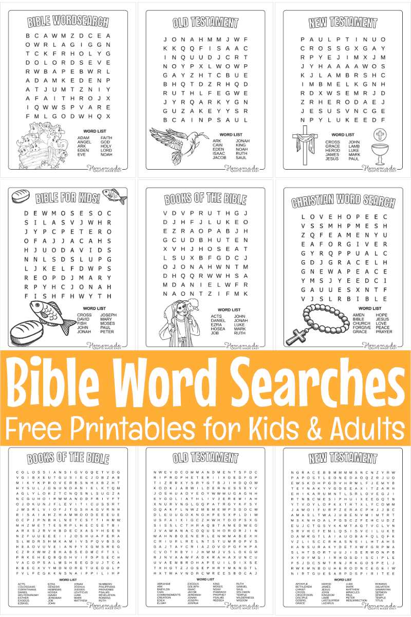 printable biblical word search puzzles