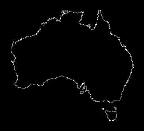 australia map printable