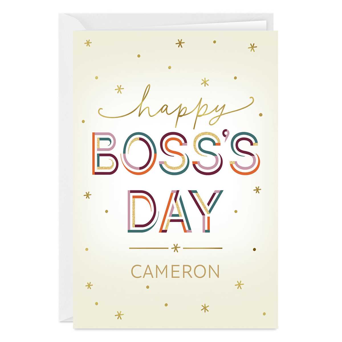happy bosss day printable card