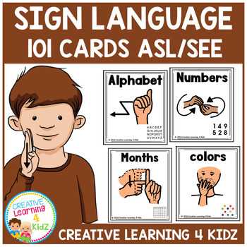 basic sign language asl flash cards free printable