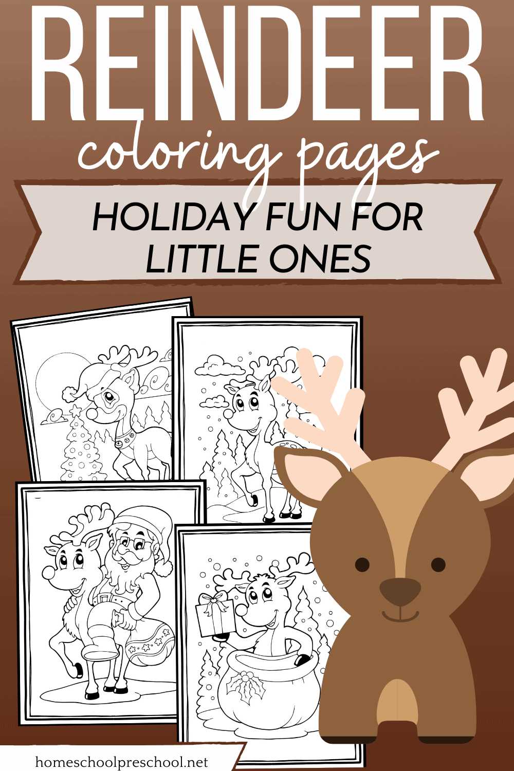 reindeer coloring pages printable reindeer coloring pages printable
