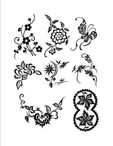 beginner henna templates printable
