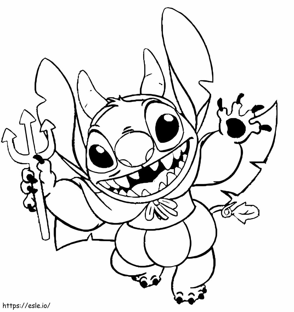 halloween stitch coloring pages printable