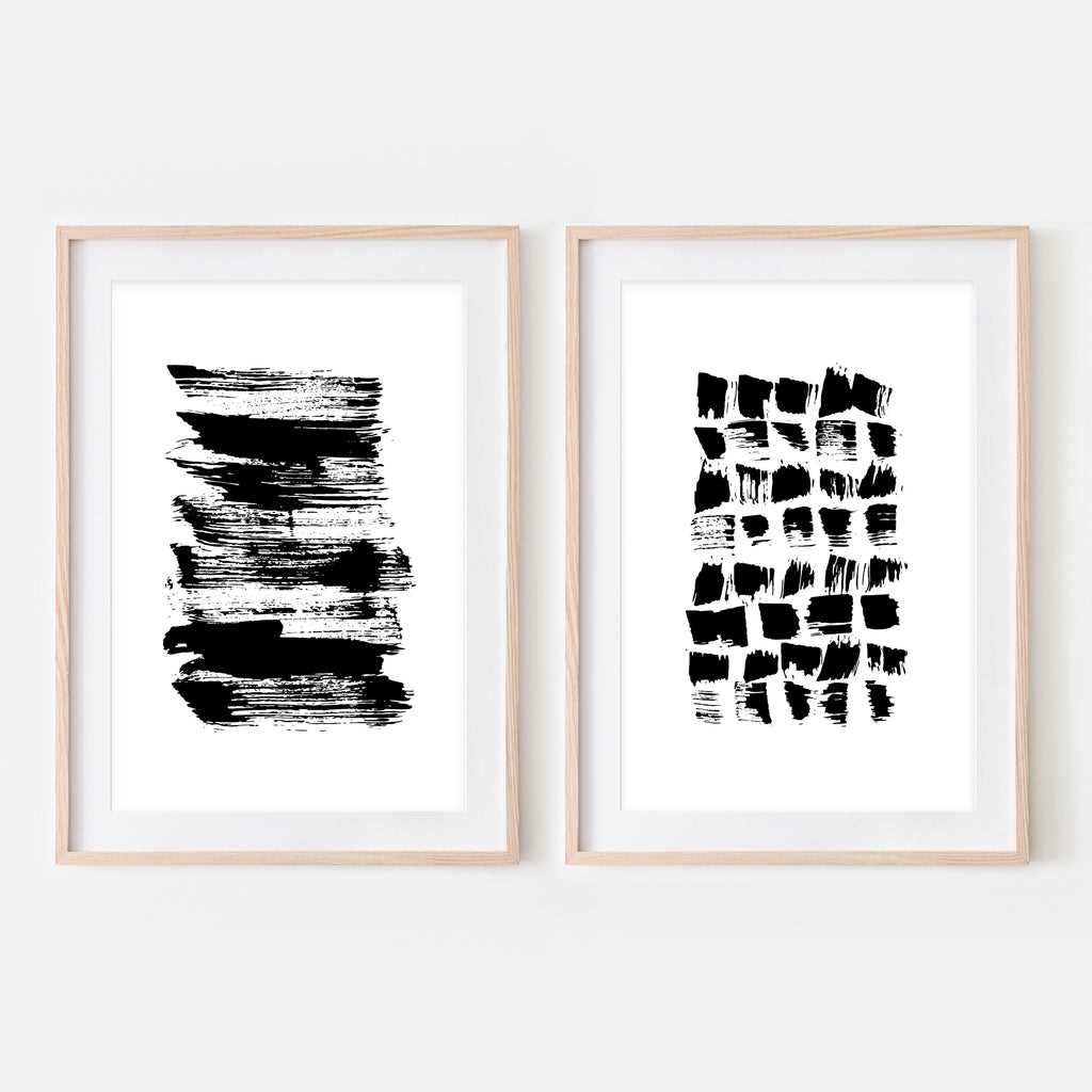 black and white abstract art printable
