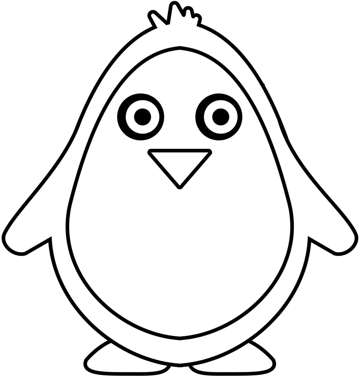 free printable penguin template