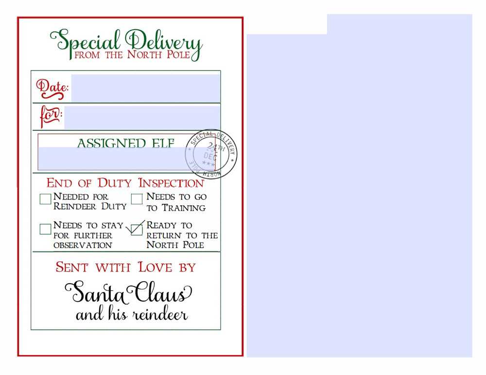 elf goodbye letter free printable