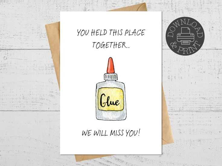 printable goodbye card for coworker