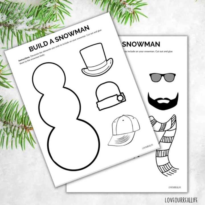 build a snowman printable build a snowman printable