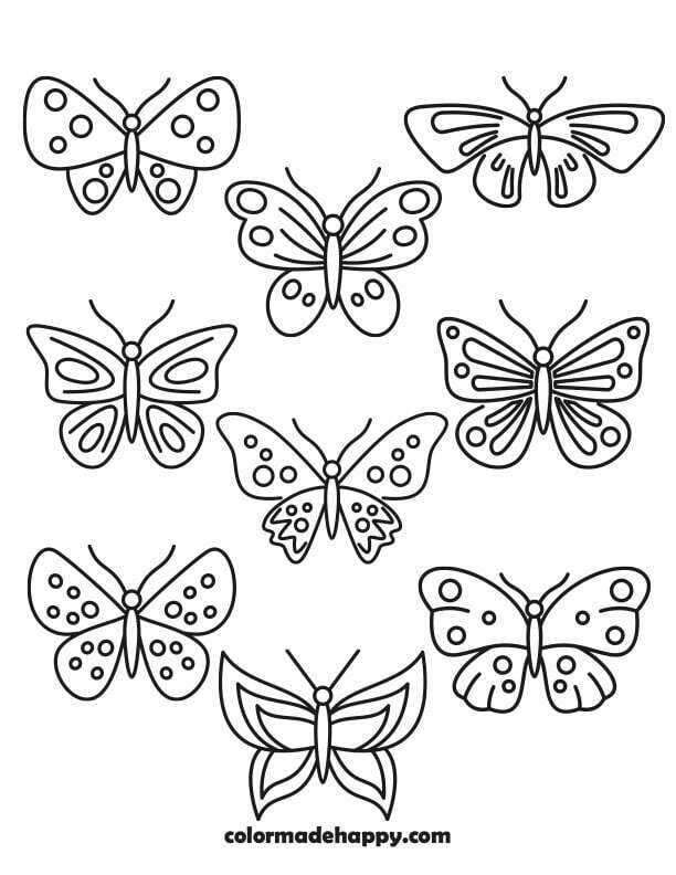 butterfly cut out printable