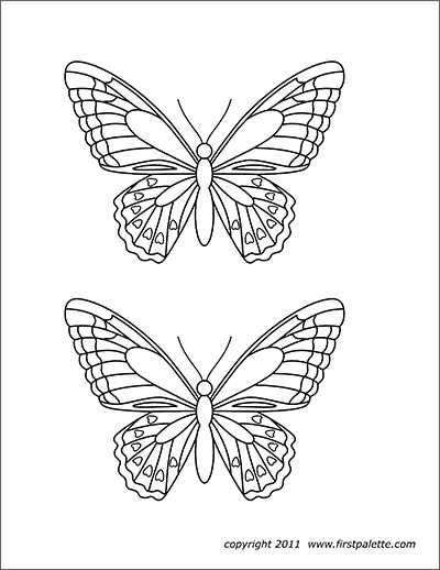 butterfly template printable free