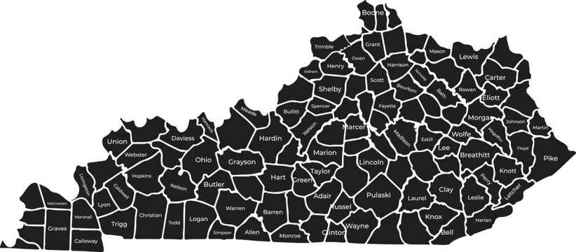 printable map of kentucky counties printable map of kentucky counties