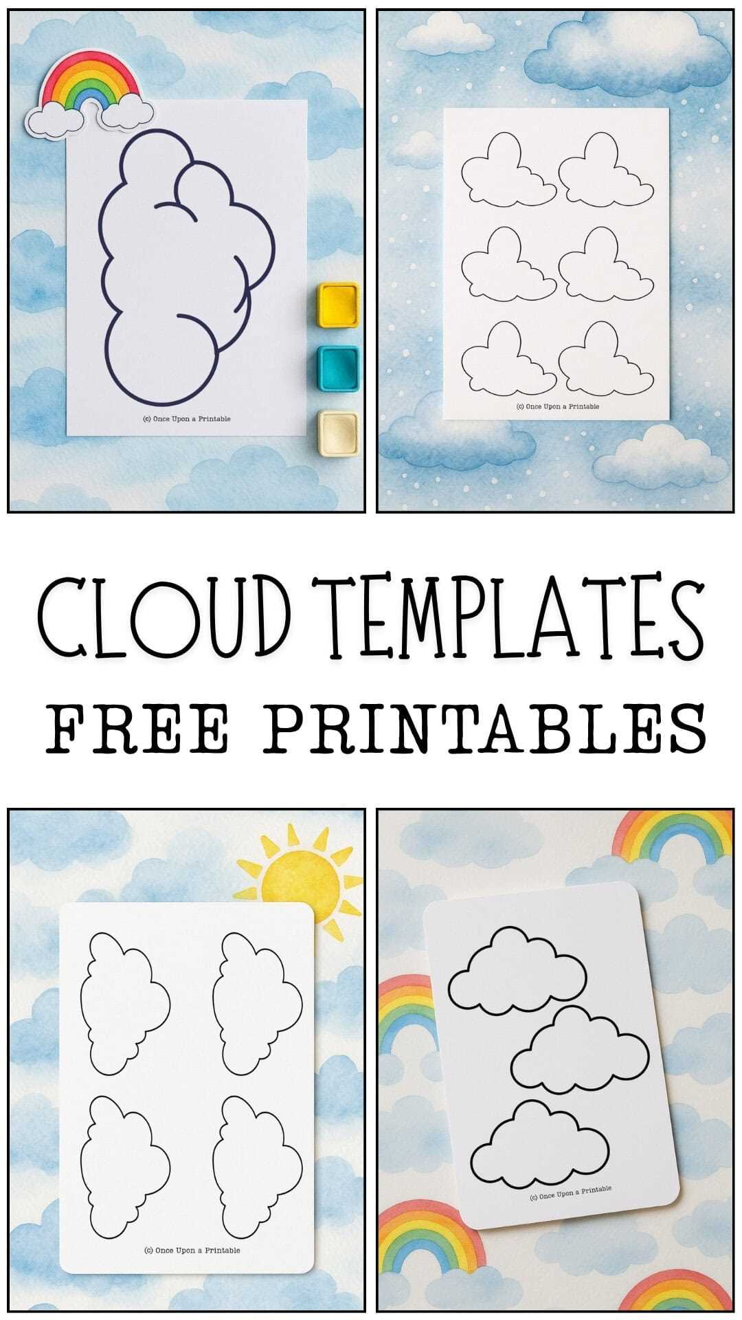 cloud printable template cloud printable template