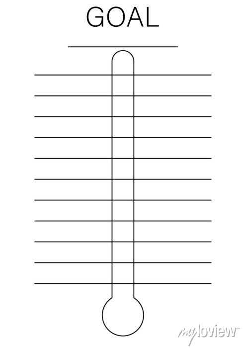 blank printable thermometer