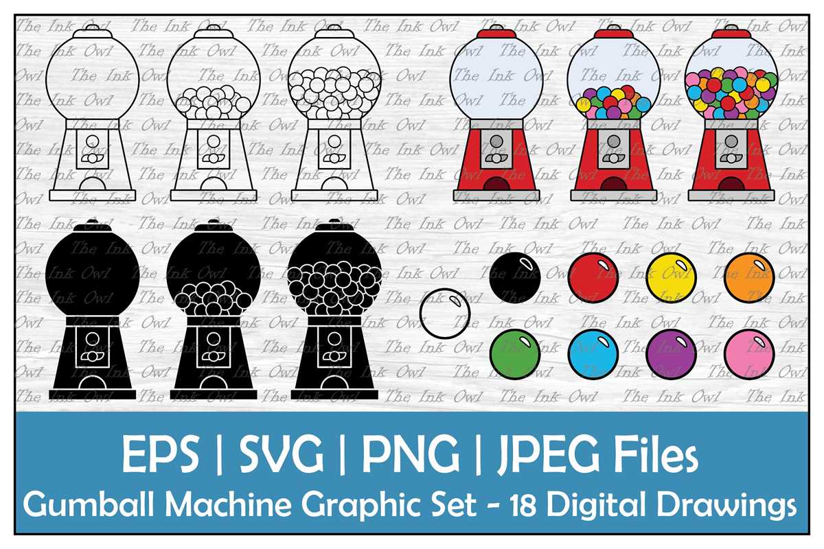 gumball machine printable template