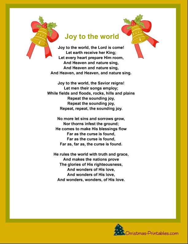 carol of the bells printable lyrics