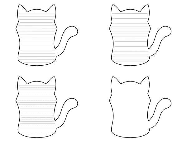 cat outline printable