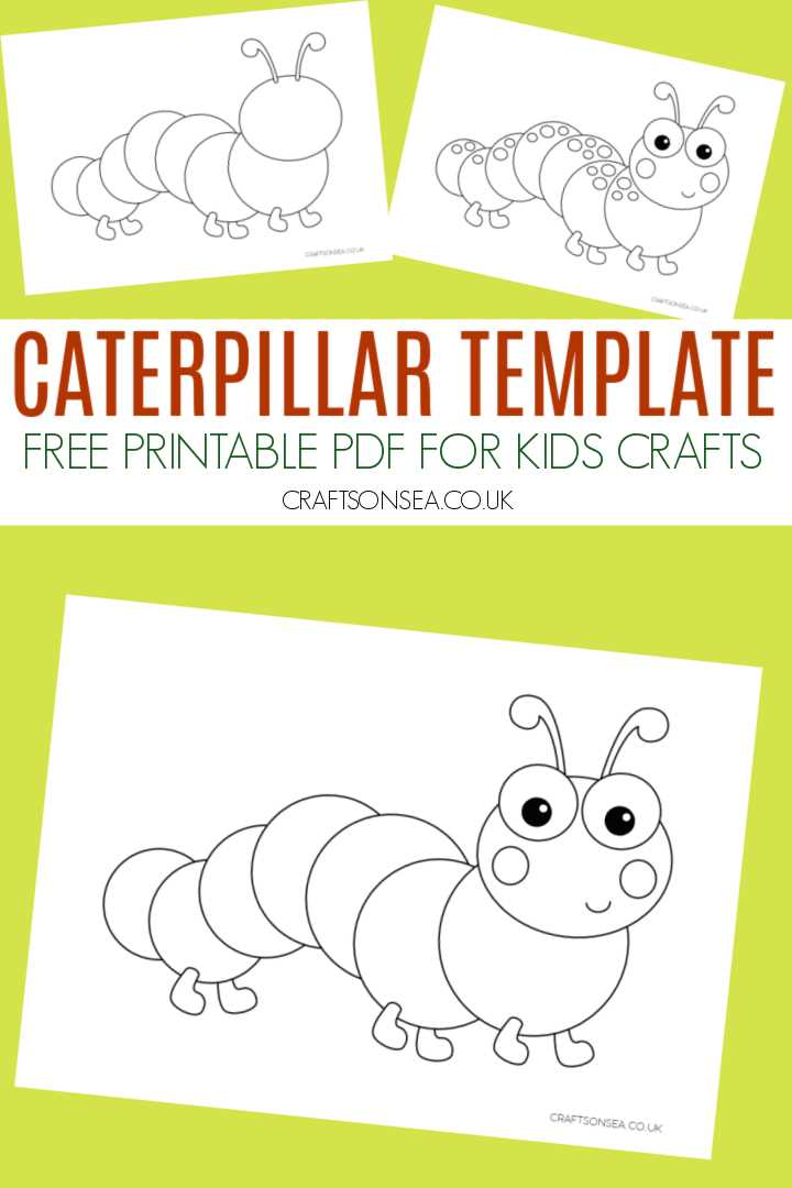 caterpillar template printable