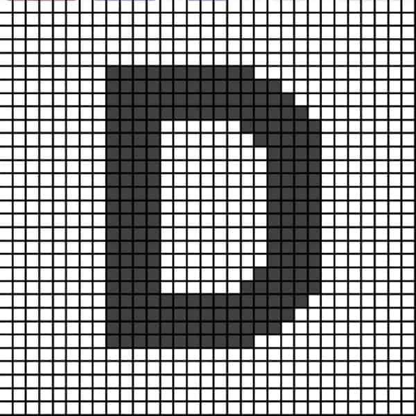 printable crochet letters graph printable crochet letters graph