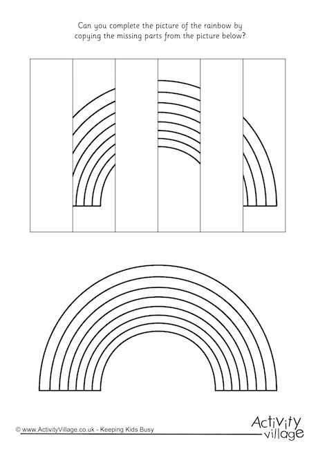 printable rainbow template