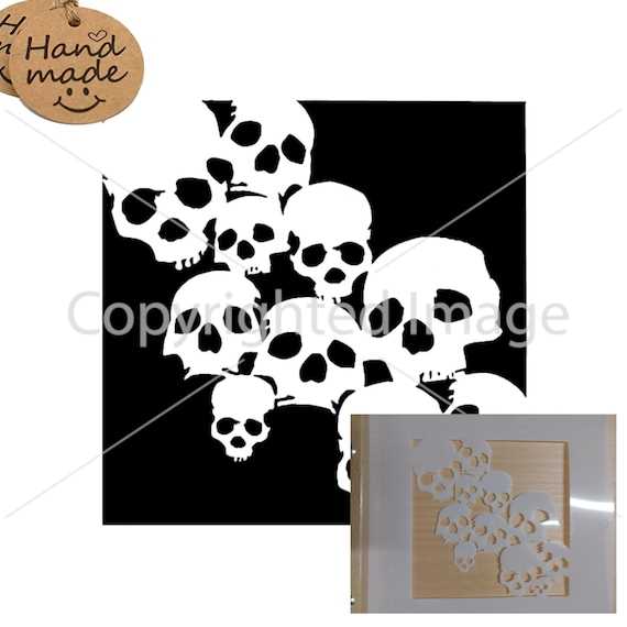printable airbrush skull stencil printable airbrush skull stencil