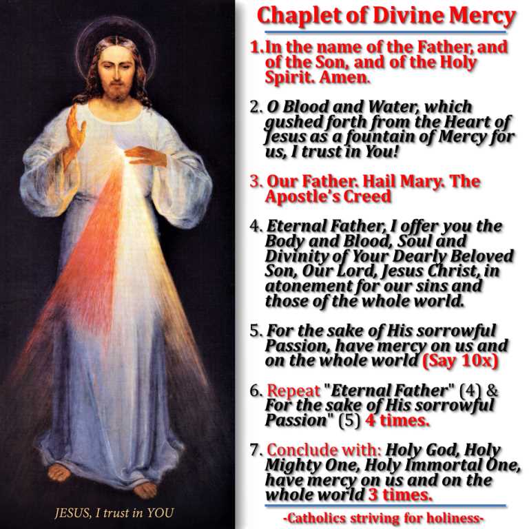 chaplet of divine mercy printable