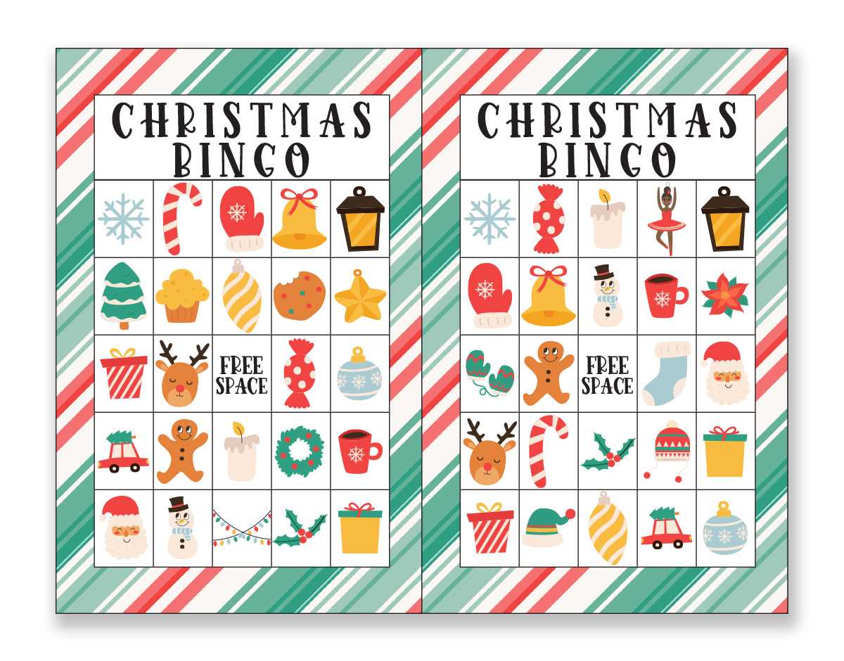 christmas bingo free printable cards