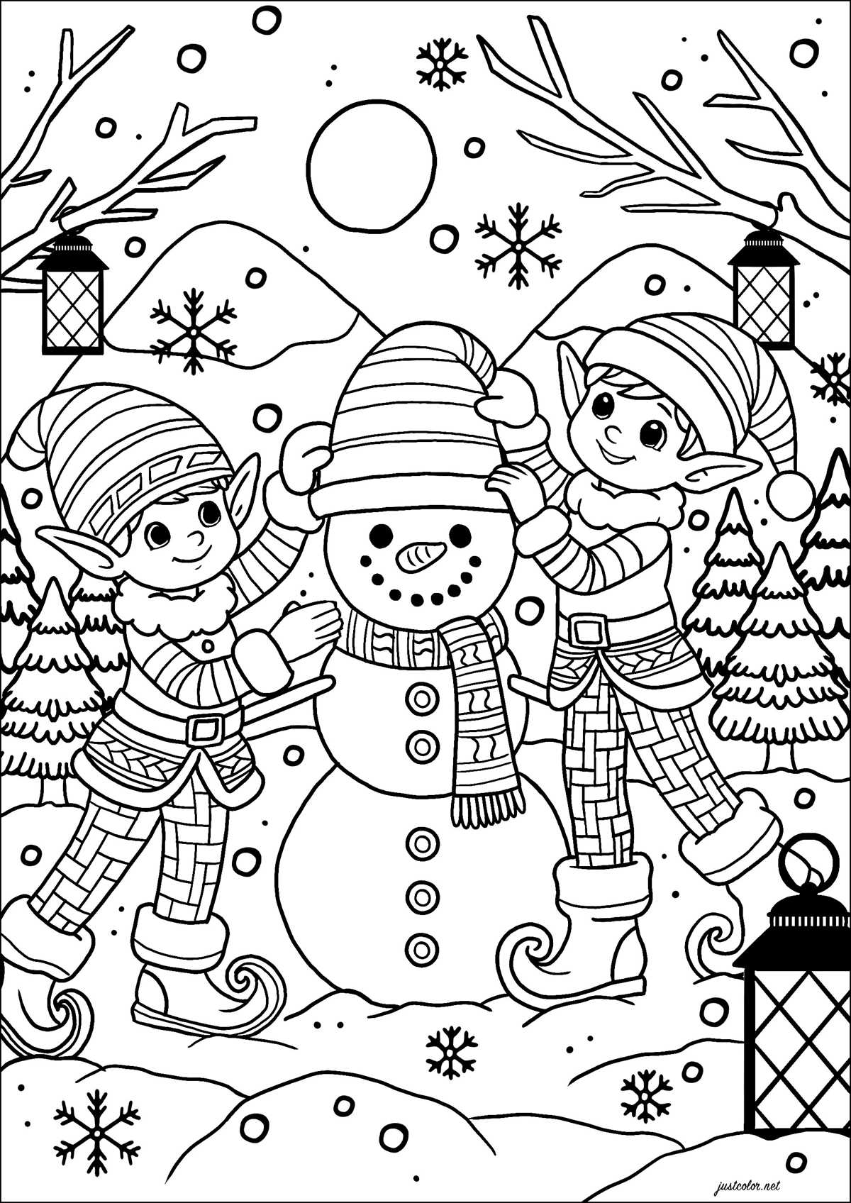 christmas printable coloring page