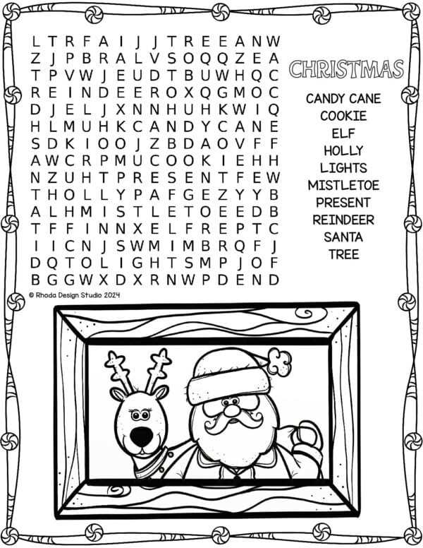 christmas printable word search christmas printable word search