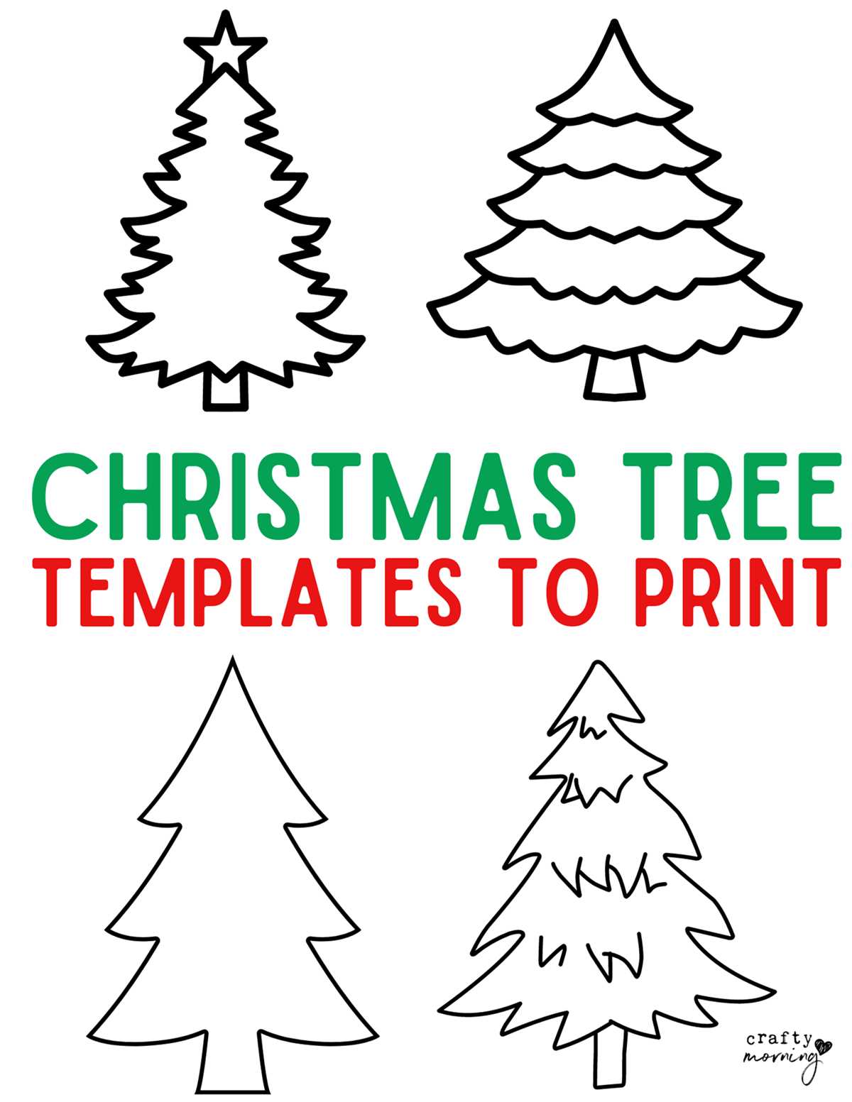 christmas tree printable template christmas tree printable template