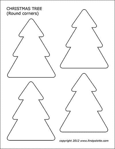 christmas tree printable template christmas tree printable template