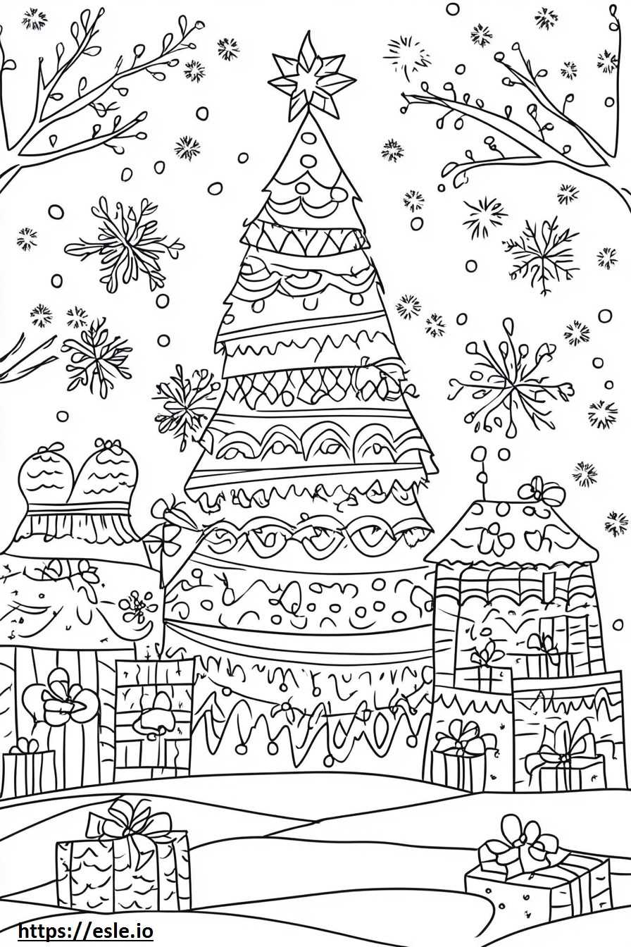 color by number free printable christmas