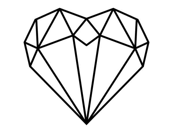 colored heart printables