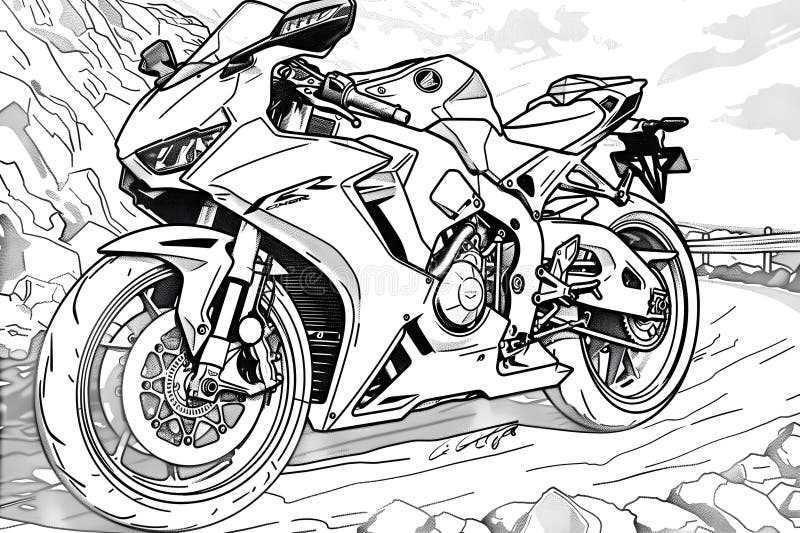 coloring pages motorcycle printable