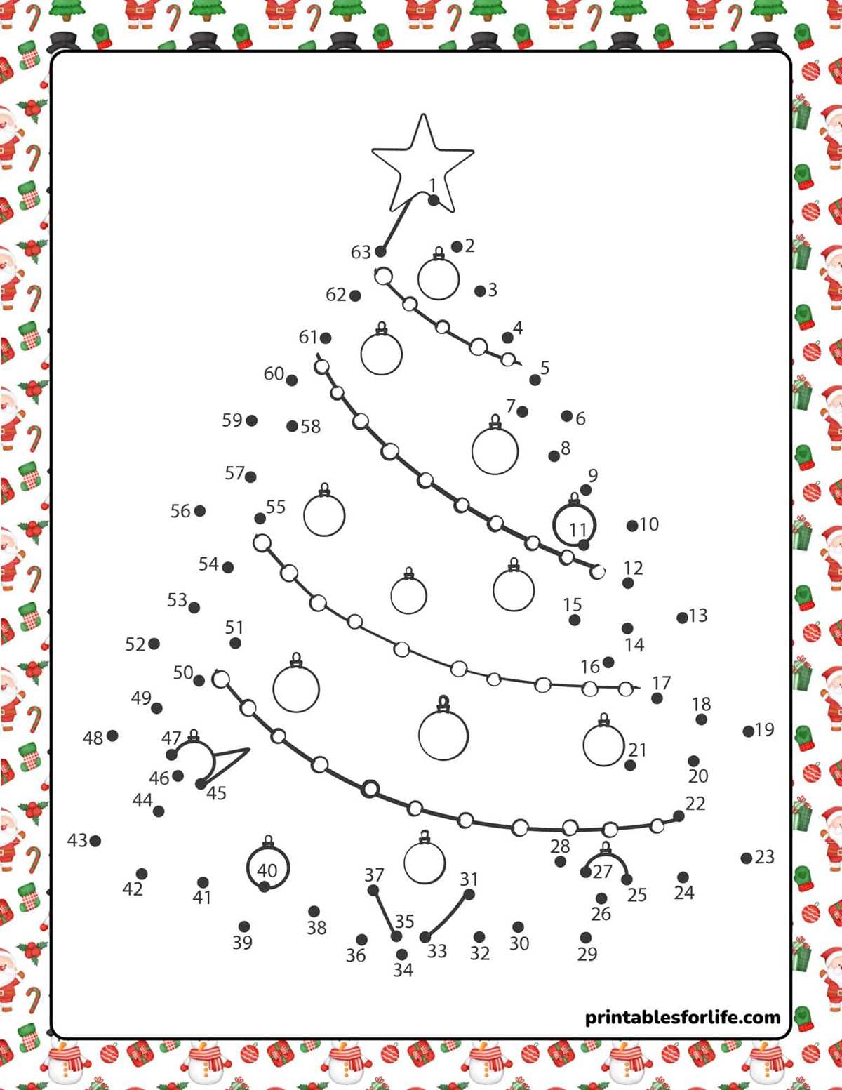 connect the dots printable christmas connect the dots printable christmas
