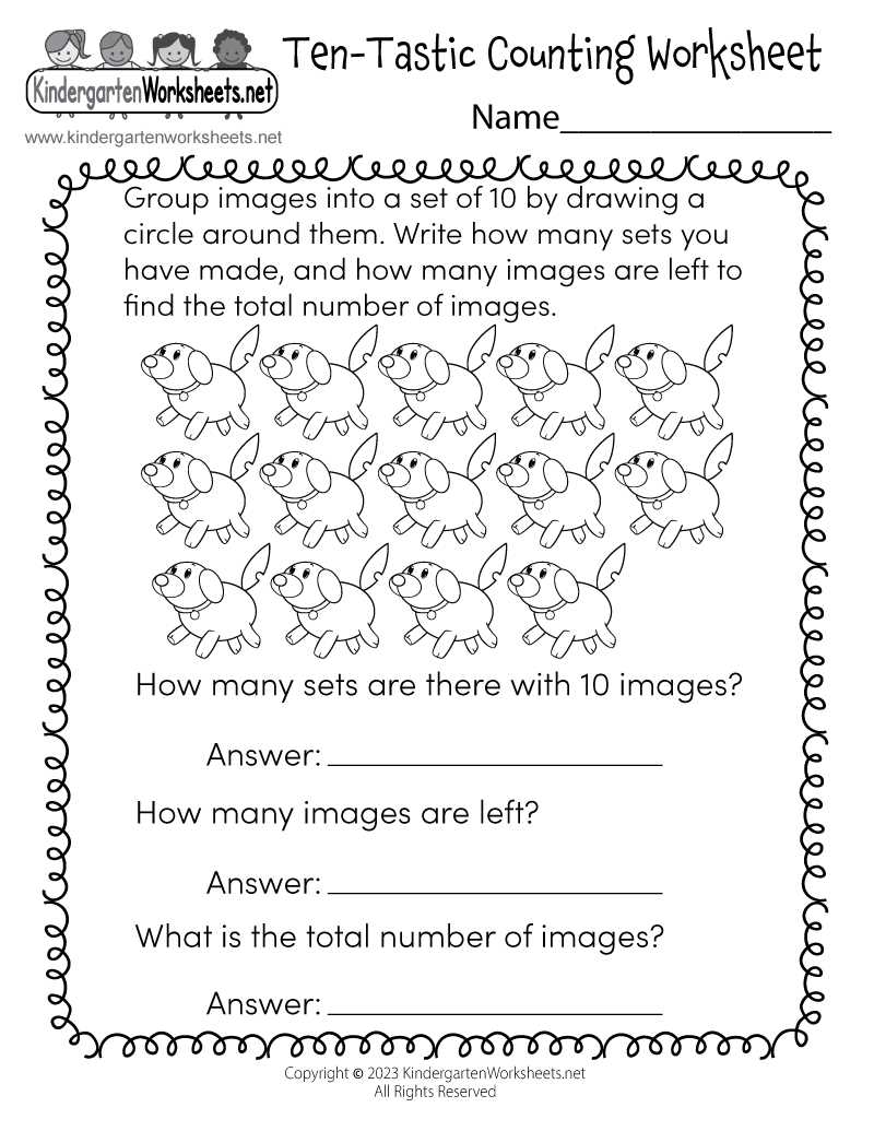 counting by 10s printables