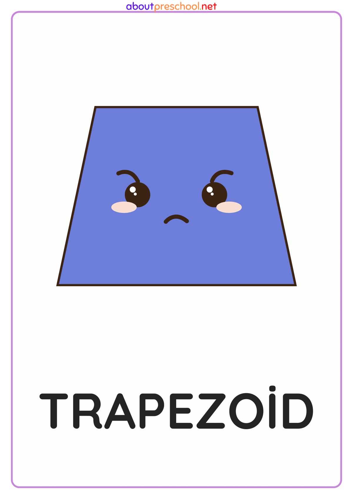 trapezoid shape printable