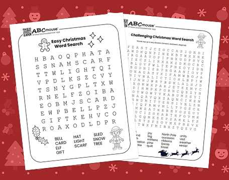 crosswords christmas printable
