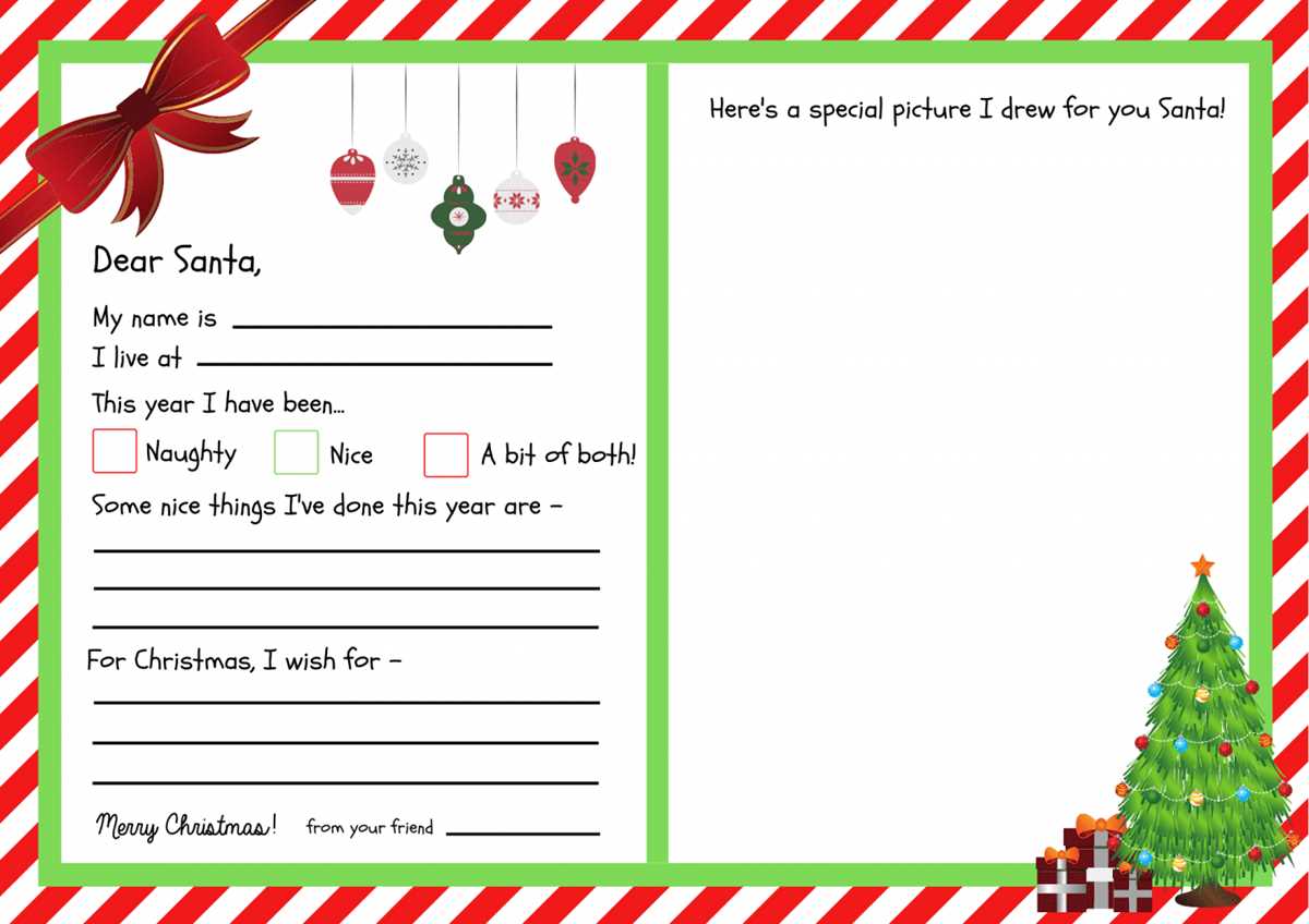 printable letter to santa template