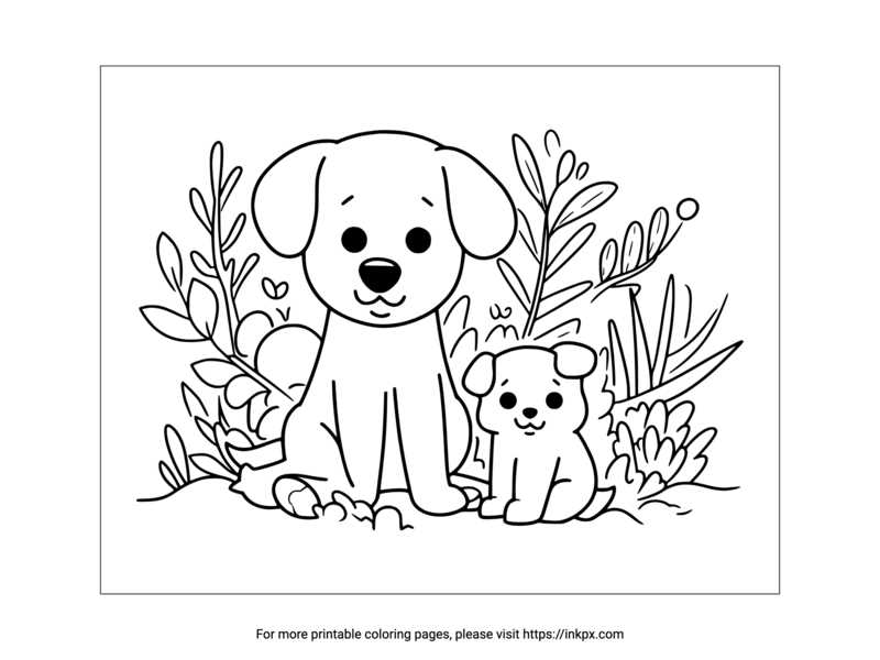 cute dog printable