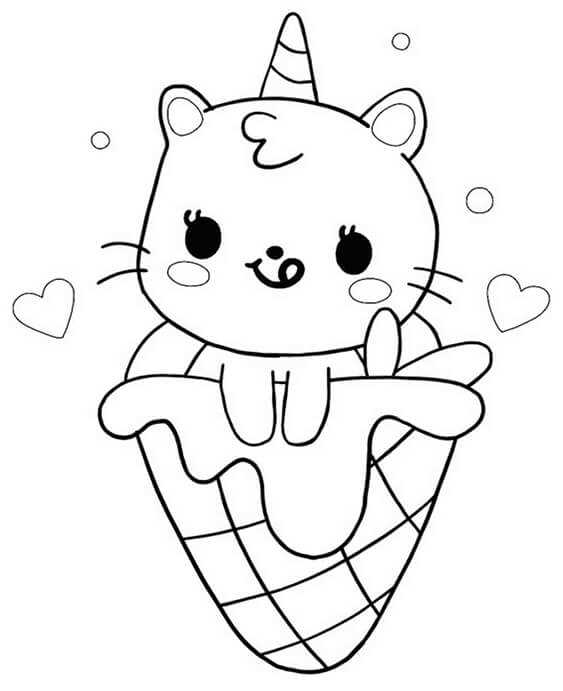 cute kawaii coloring pages printable
