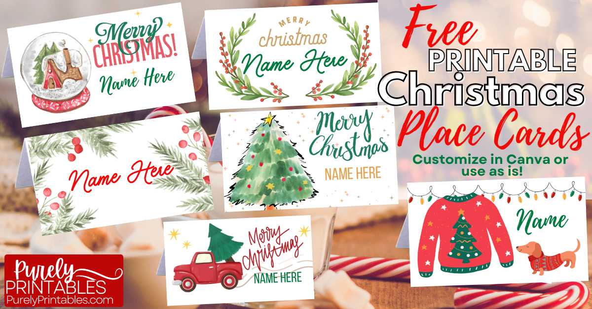 holiday card template printable