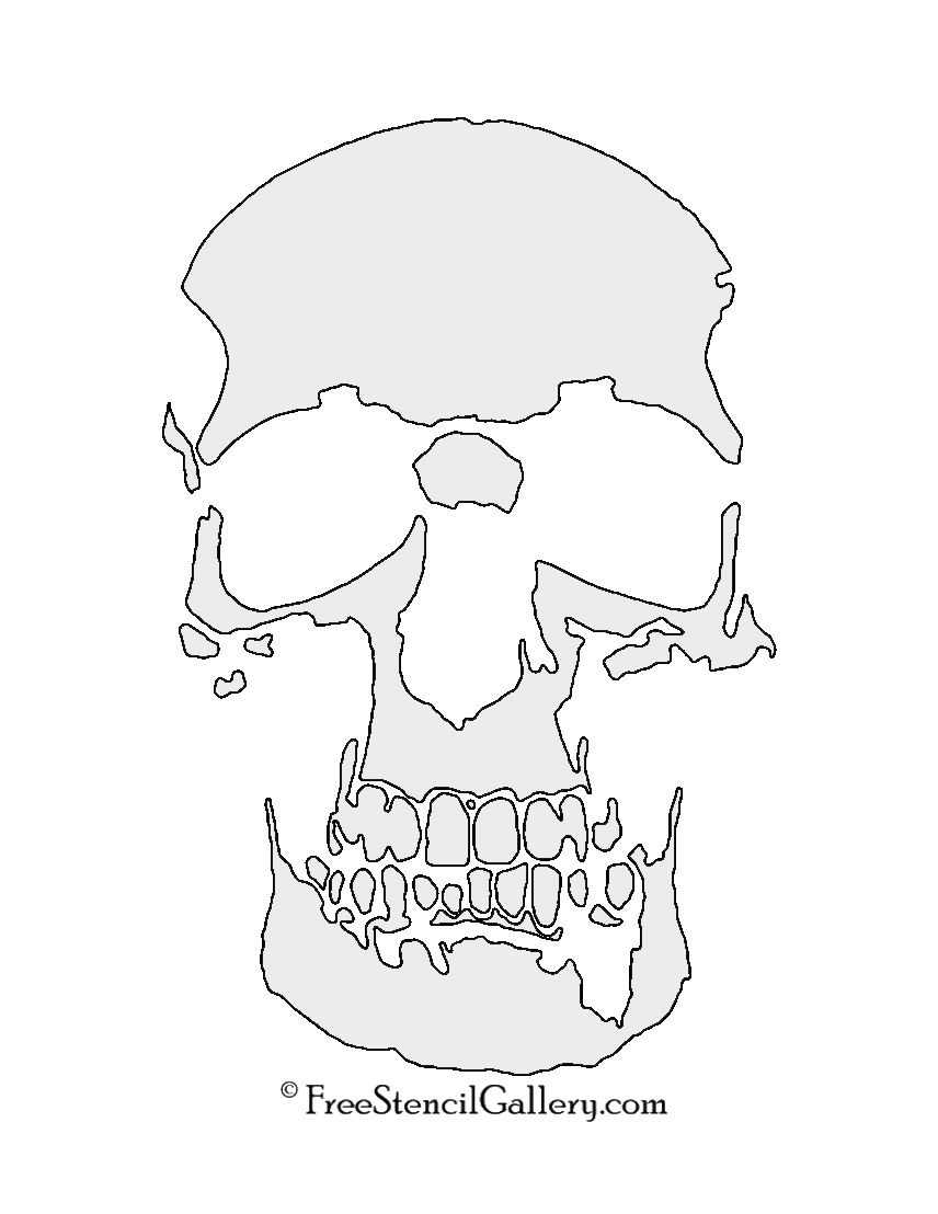 printable airbrush skull stencil printable airbrush skull stencil