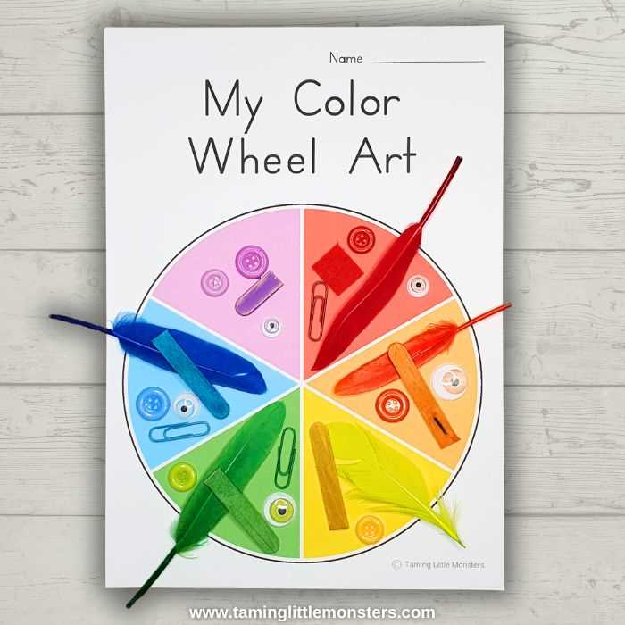 printable colour wheel template