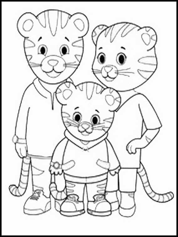 daniel tiger coloring pages printable