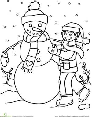 printable winter worksheets for kindergarten