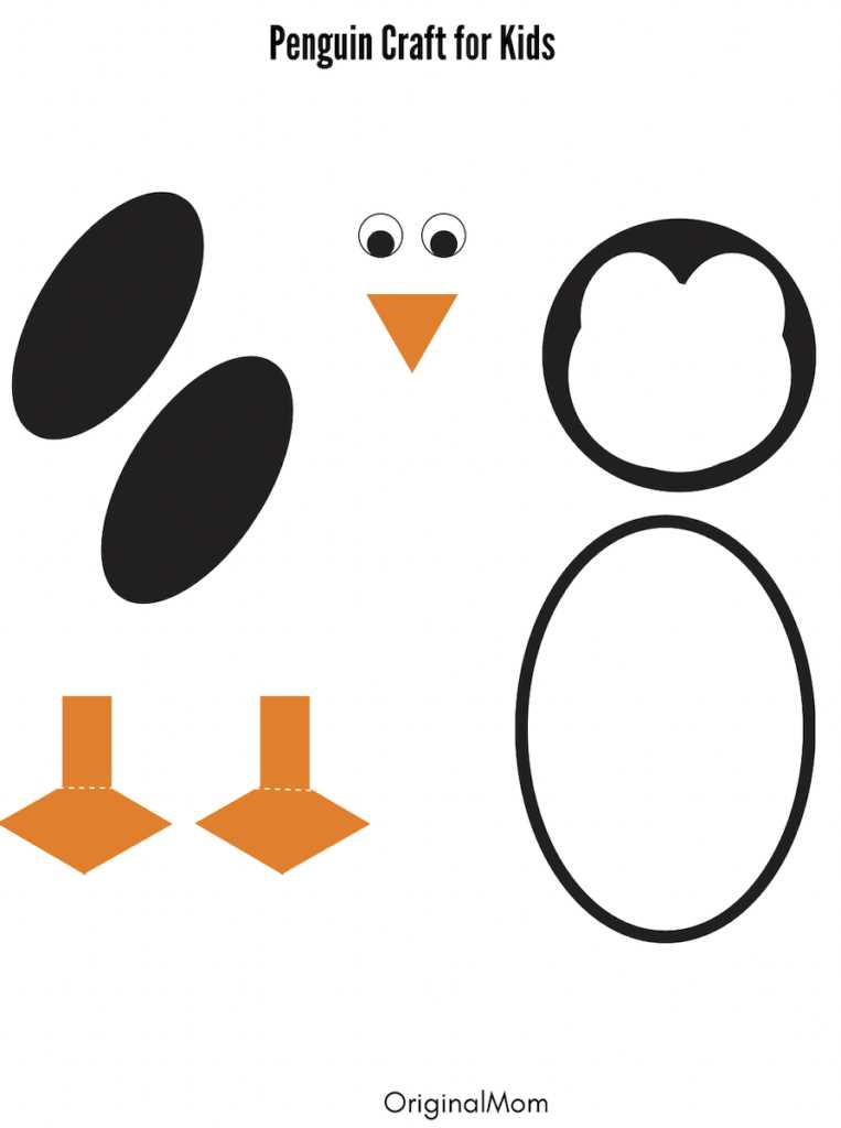 free printable penguin template