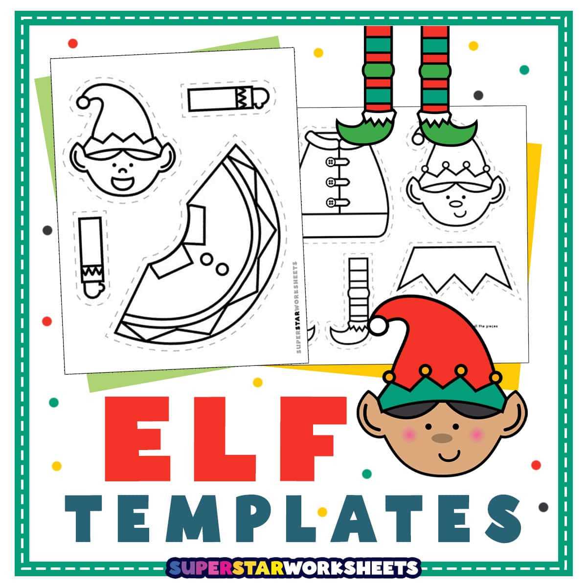 printable elf face template printable elf face template