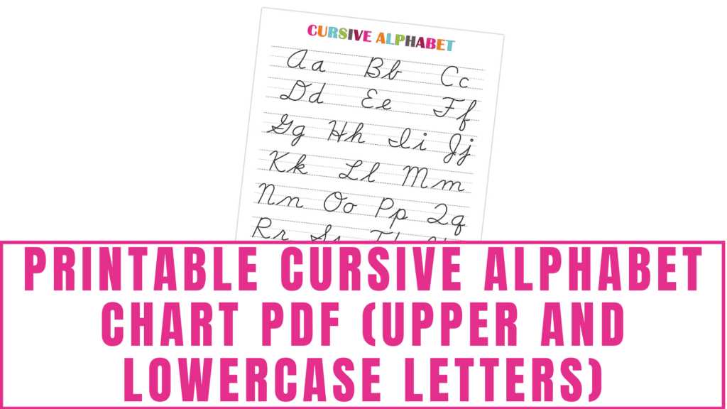 cursive alphabet chart printable free